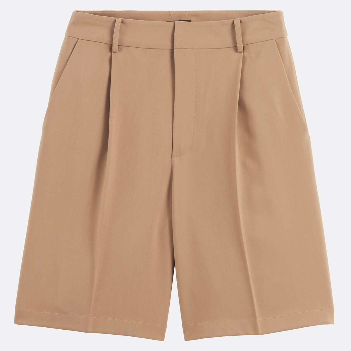 High Waist Bermuda Shorts beige, ANNE WEYBURN