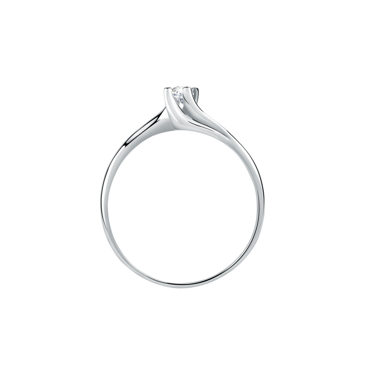 Bague en or blanc 750 B-CLASSIC argent, BLUESPIRIT