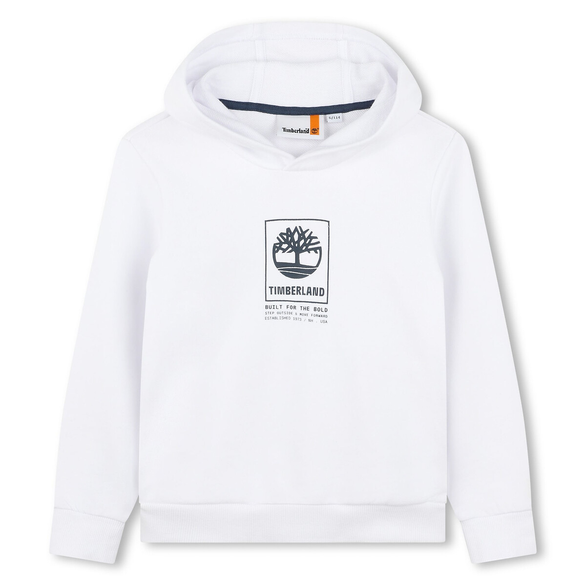 Sweat à capuche en molleton blanc, TIMBERLAND