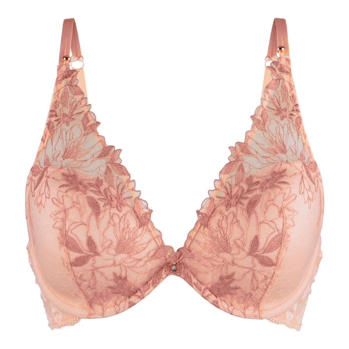 Soutien-gorge foulard ampliforme pêche, LINGADORE