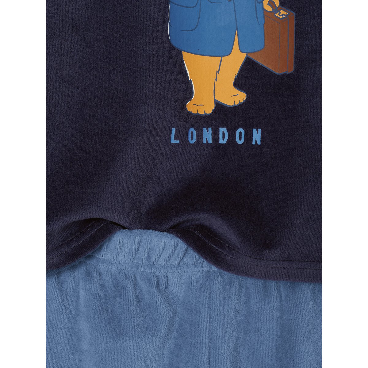 Pyjama velours Paddington bleu nuit, VERTBAUDET