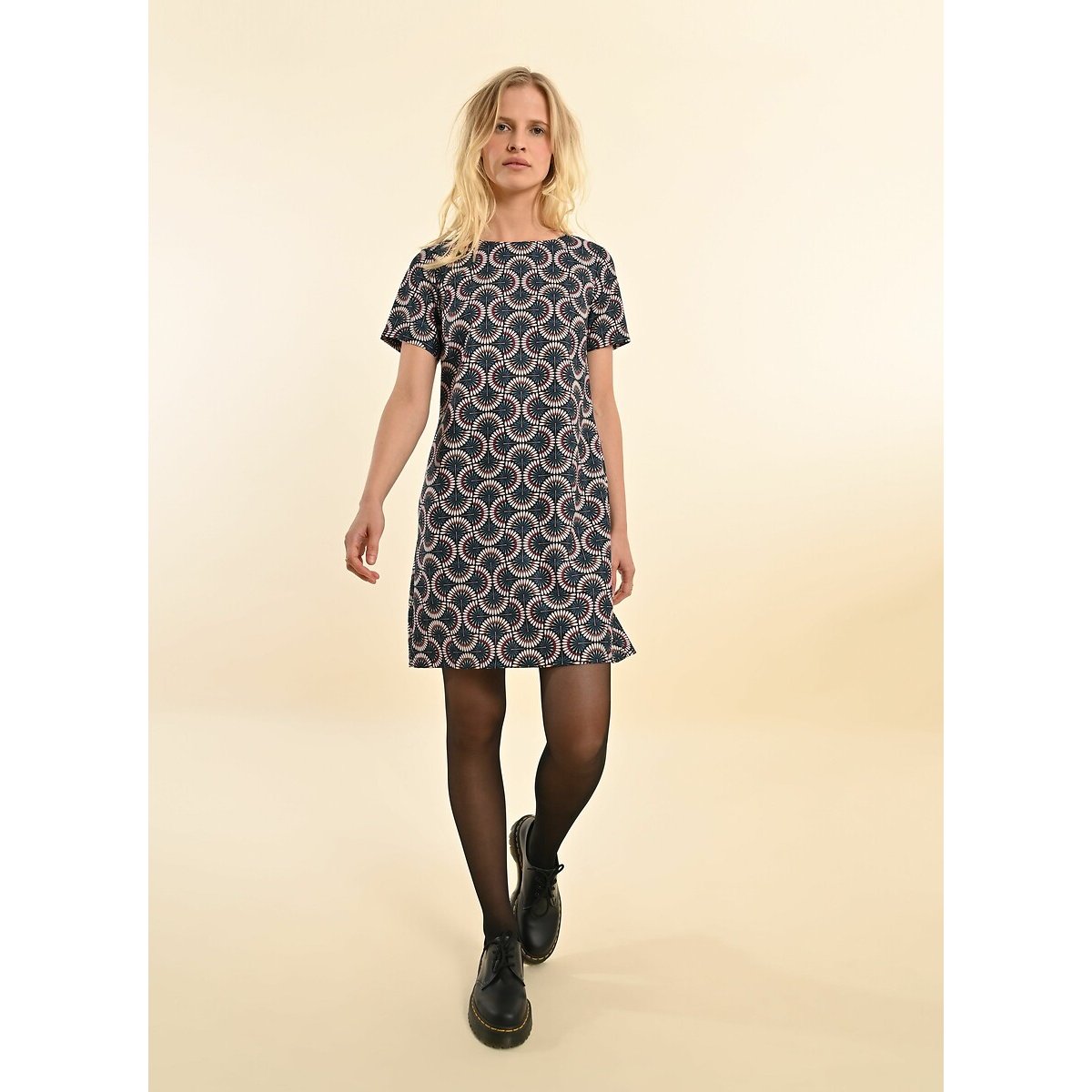 Graphic Print Mini Dress blue, MOLLY BRACKEN