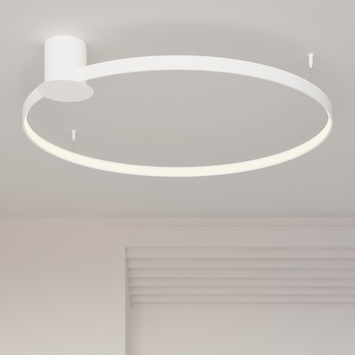 Plafonnier Aluminium Blanc LED 1 Rio blanc, EDEN
