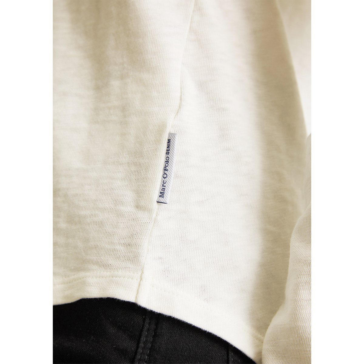 T-shirt long régulier En coton biologique premium blanc, MARC O’POLO DENIM