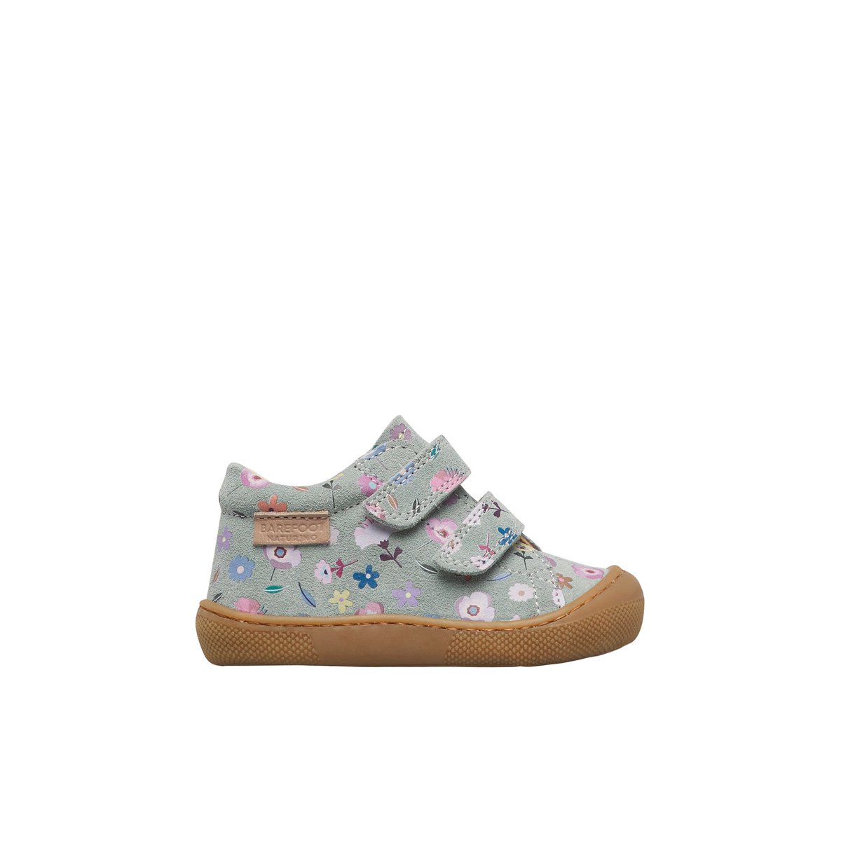 Chaussures premiers pas en suède BAREFOOT AMUR VL sage-rose, NATURINO
