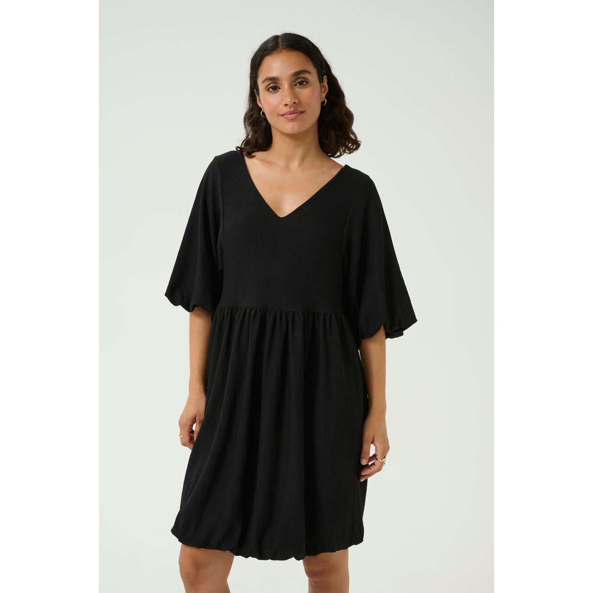 Jersey dress noir black deep, KAFFE