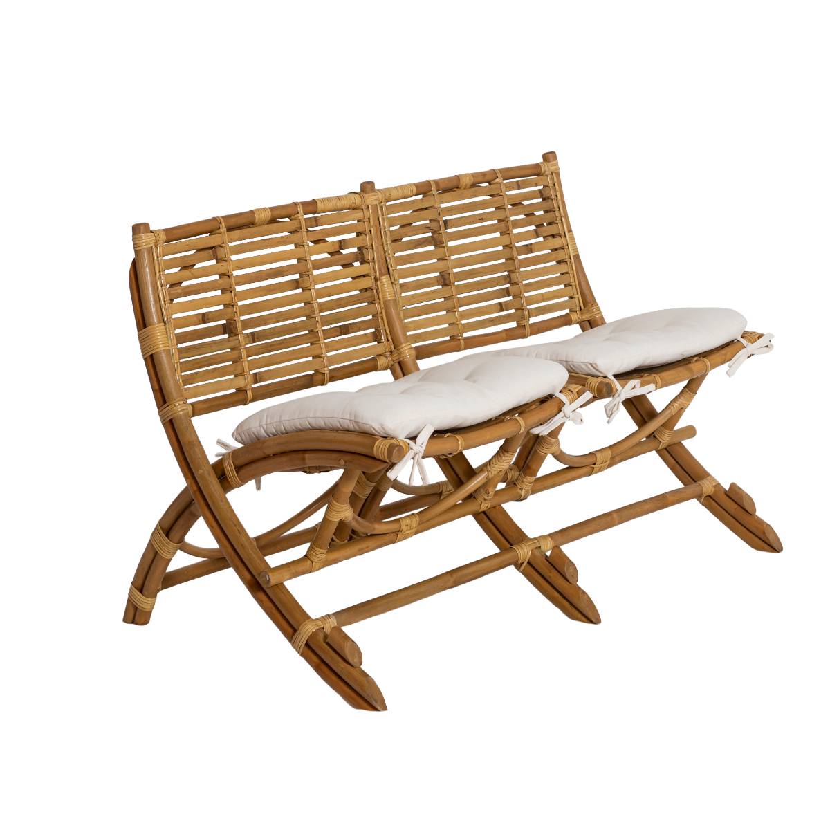 Fauteuil en rotin MAYEUL bois clair, MADE IN MEUBLES 