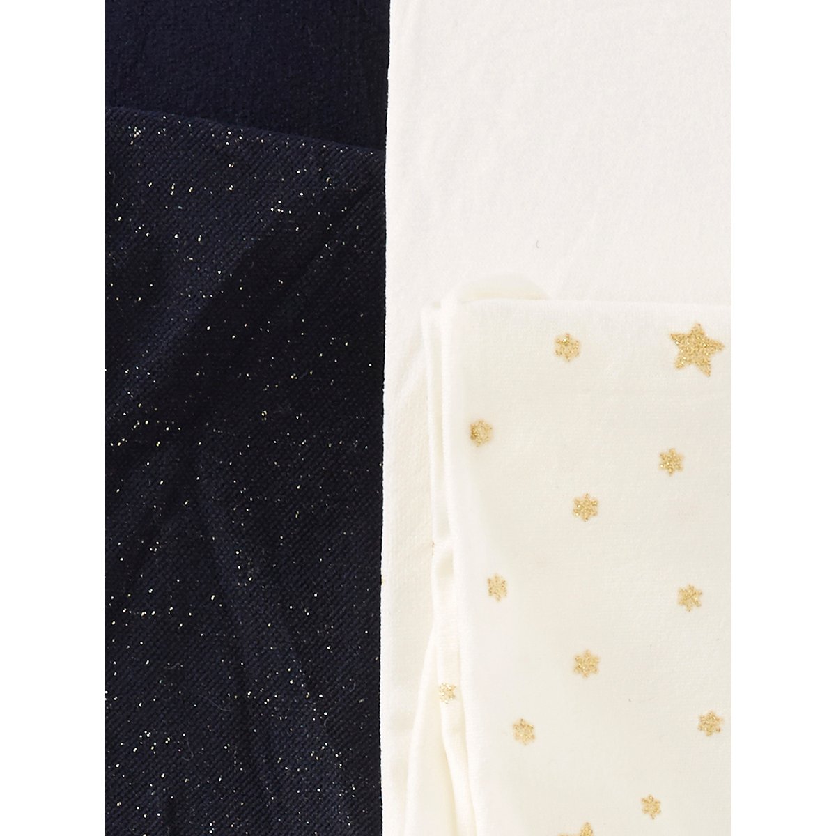 Lot de 2 collants fantaisie détails brillants lot beige irise, VERTBAUDET