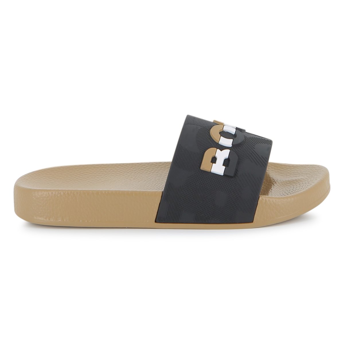 Claquettes siglées black, BOSS KIDSWEAR