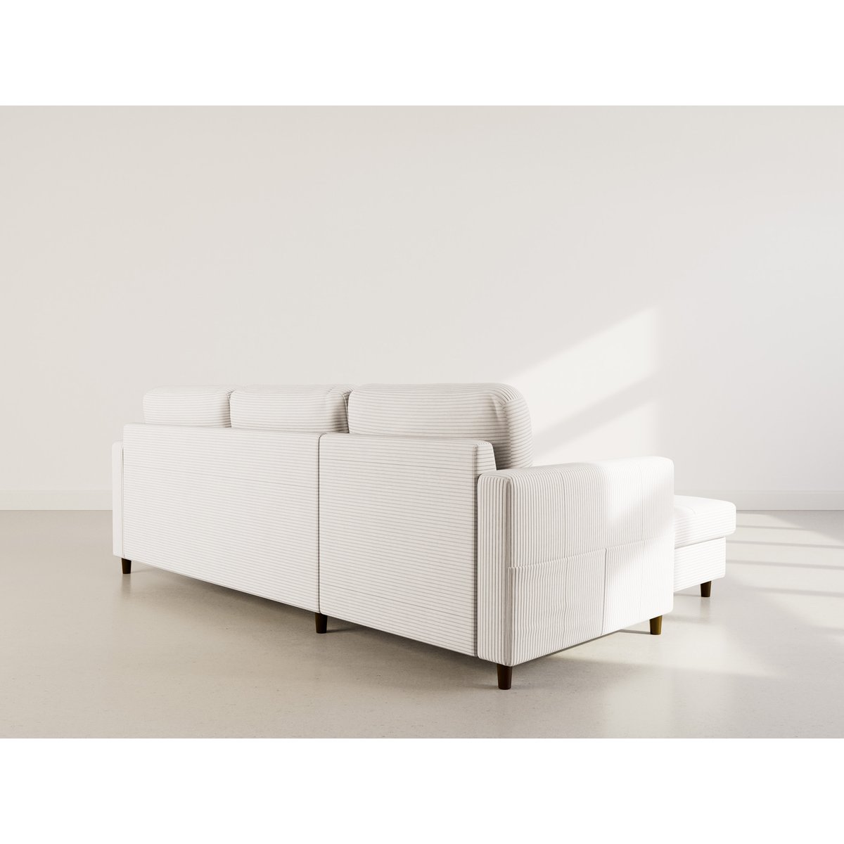 Canapé d'angle réversible convertible, MARCEAU beige, BEST MOBILIER