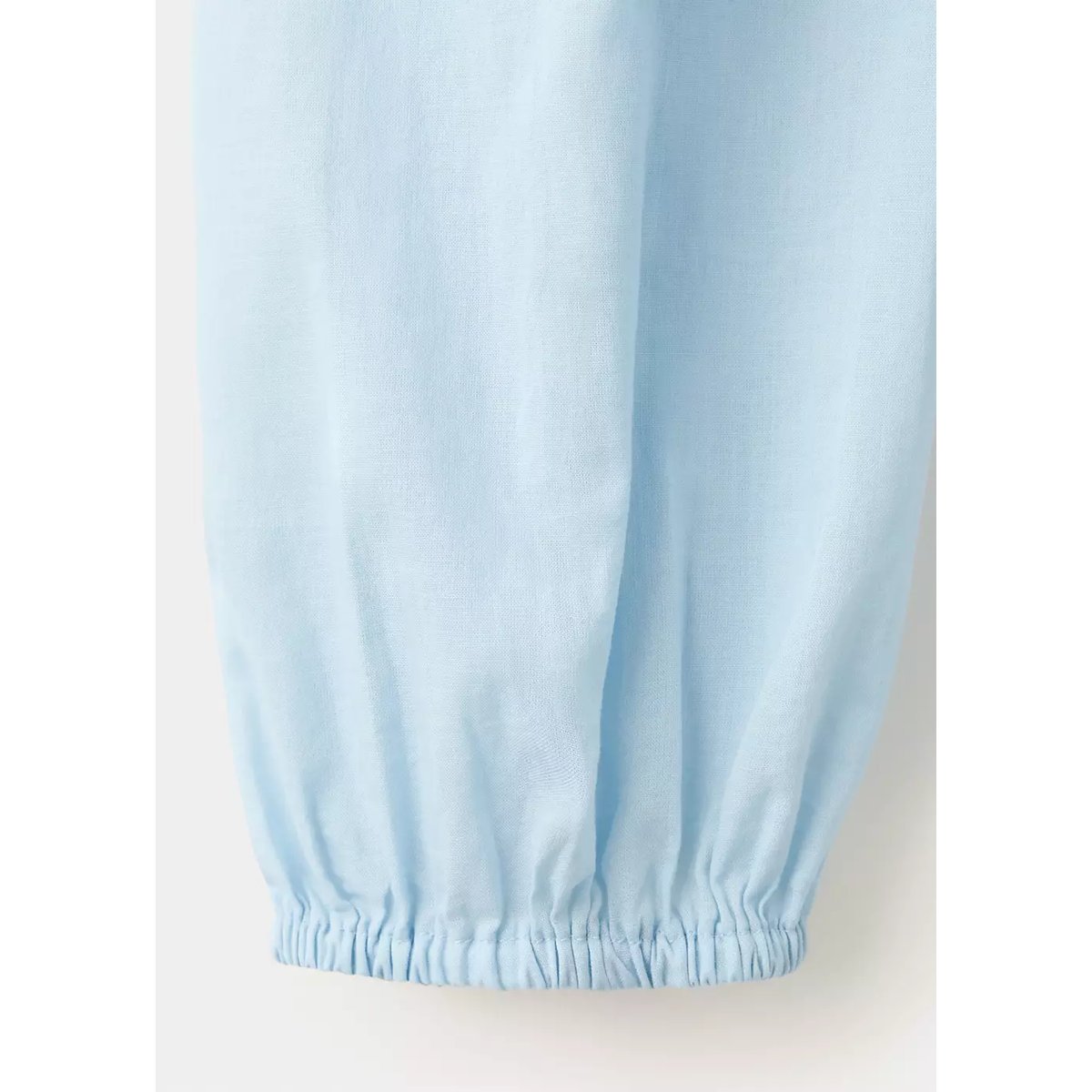 Blouse coton col à volant bleu ciel, MANGO TEEN