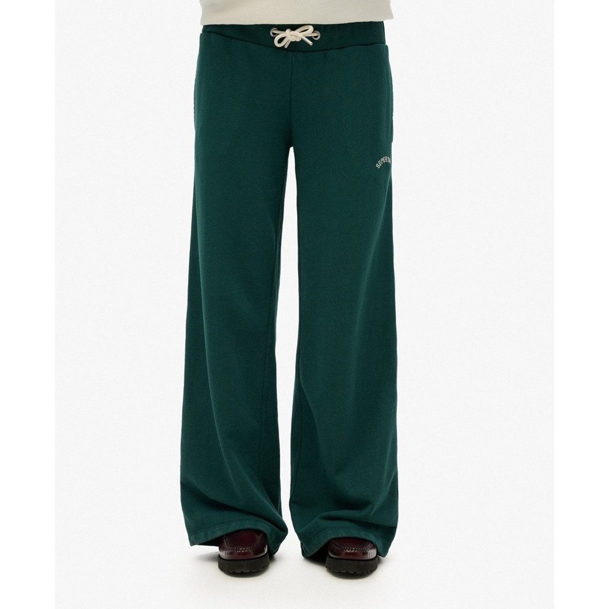 Pantalon de survêtement large Essential Logo vert pinède foncé, SUPERDRY