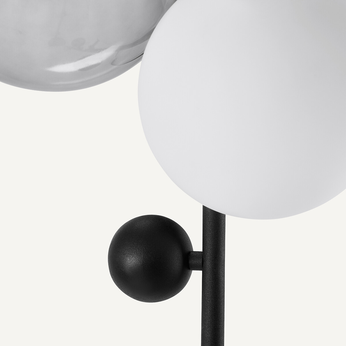 Lampadaire verre fumé et métal, Bullesco verre fumé, AM.PM