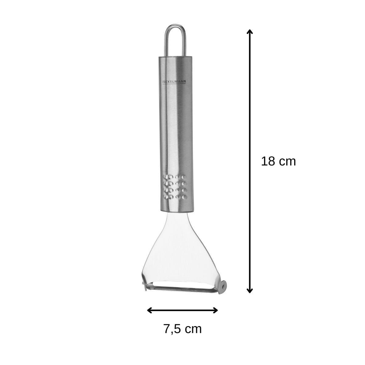 Lot de 2 rasoirs à légumes OVALE gris, FACKELMANN