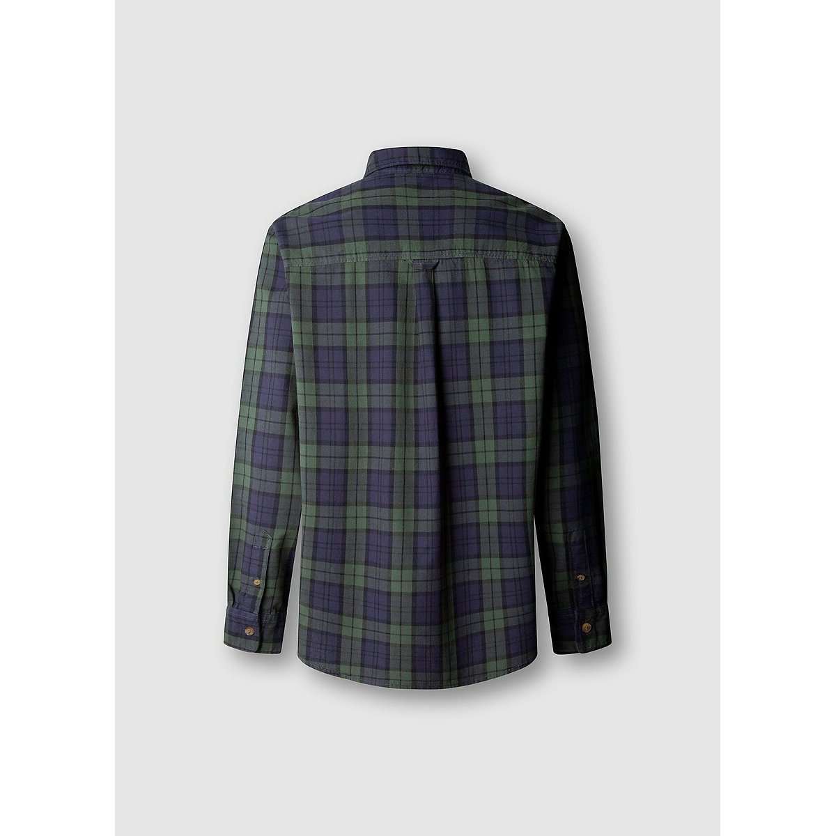 Chemise droite à carreaux, manches longues carreaux bleu/vert, PEPE JEANS