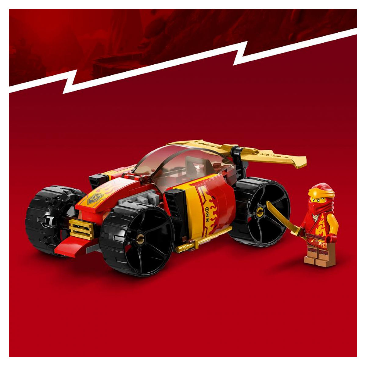 LEGO NINJAGO - Voiture de course ninja de Kai - Évolution 71780 pour enfants multicolore, LEGO