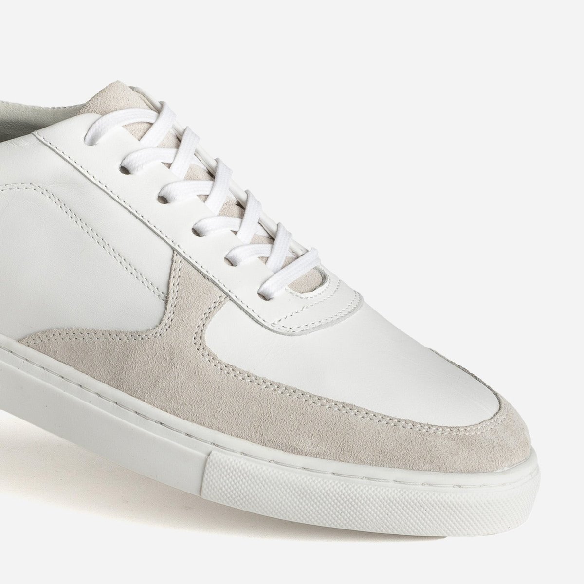 Basket en cuir PIERIC blanc, ERAM