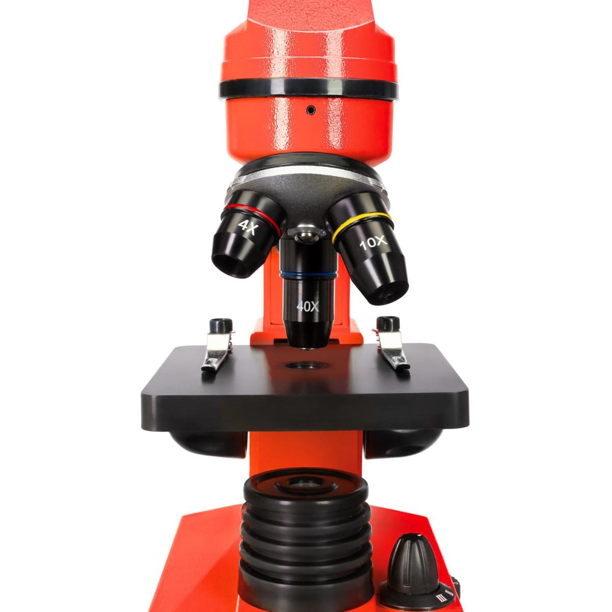 Microscope Rainbow 2L Orange (EN) couleur unique, LEVENHUK