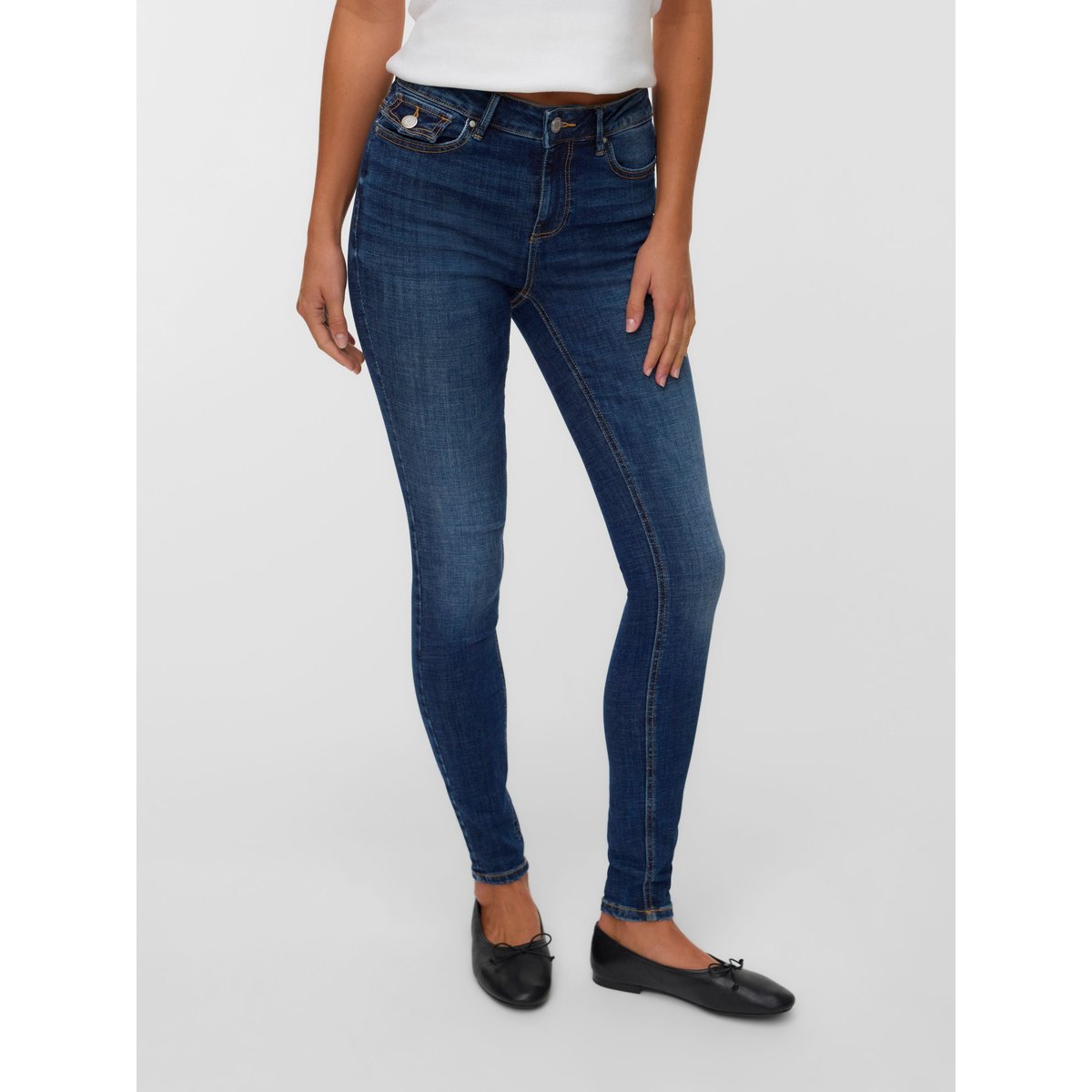 Jean Skinny dark blue denim, VERO MODA