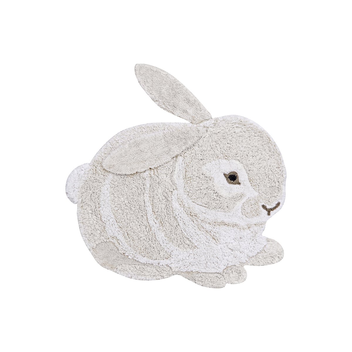 Tapis d'animaux lavable Bunny naturel, ivoire, nude, marron clair, LORENA CANALS
