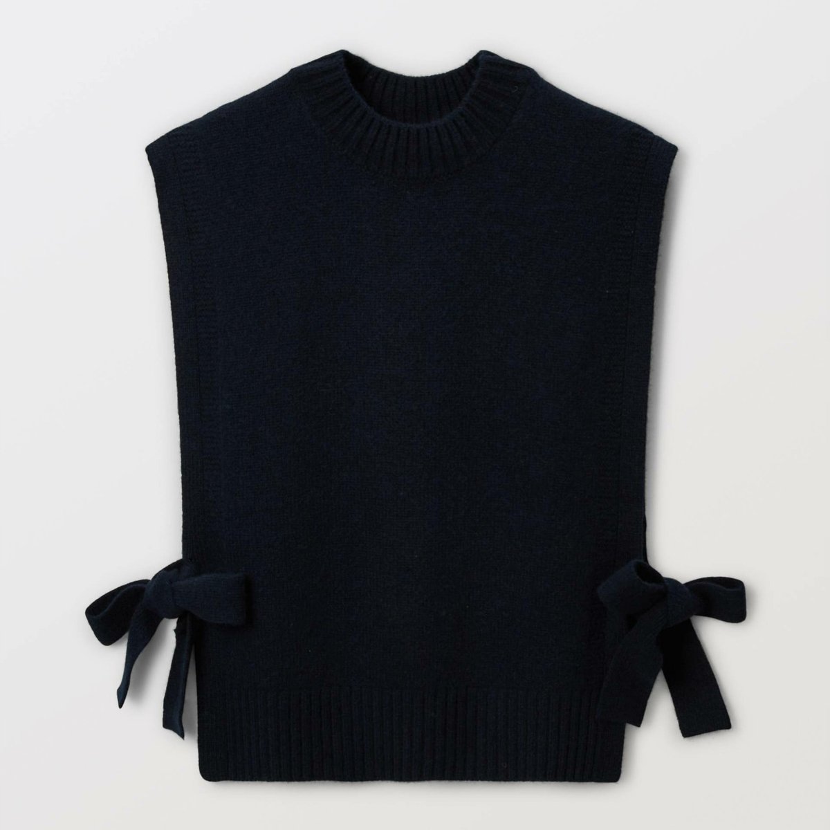 Pull sans manches à nouer marine, MONOPRIX