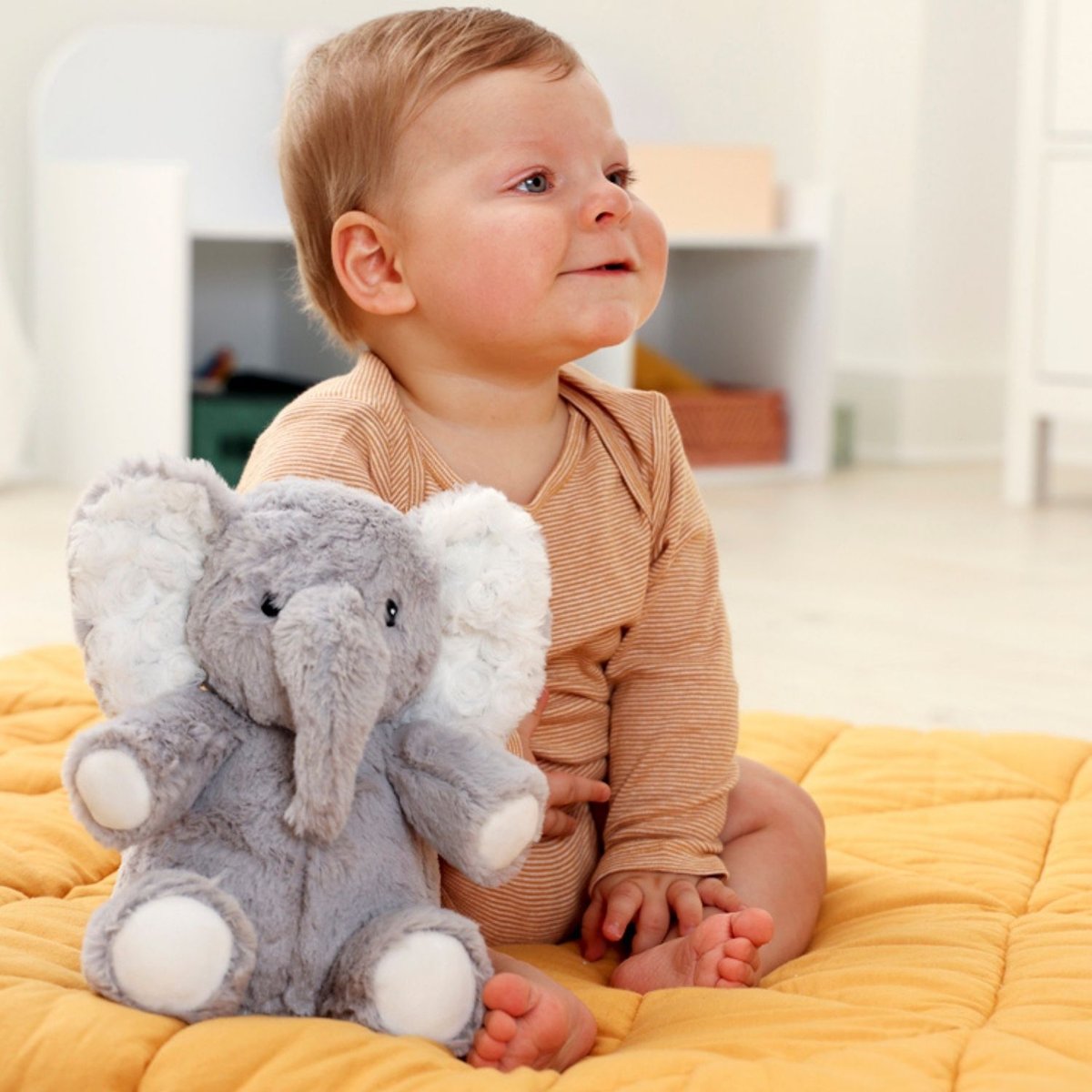 Peluche bruit blanc gris, blanc, CLOUD B
