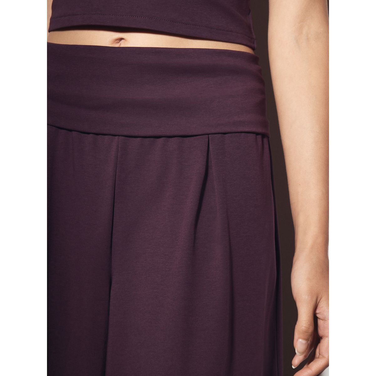 Pantalon large aubergine poupre, NEXT