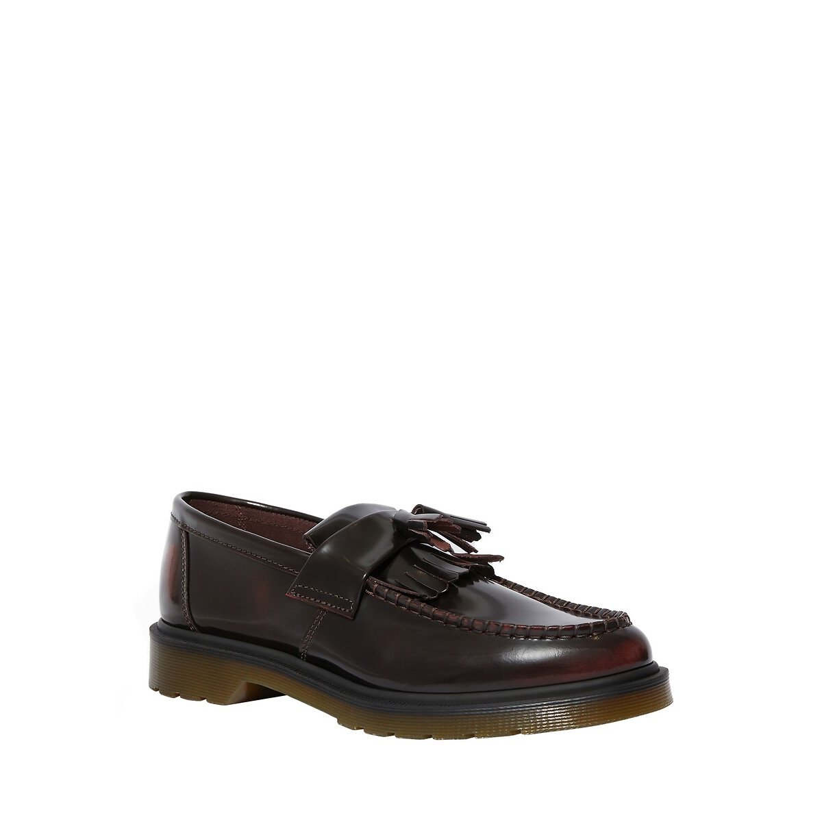 Mocassins Adrian en cuir Arcadia rouge foncé, DR. MARTENS