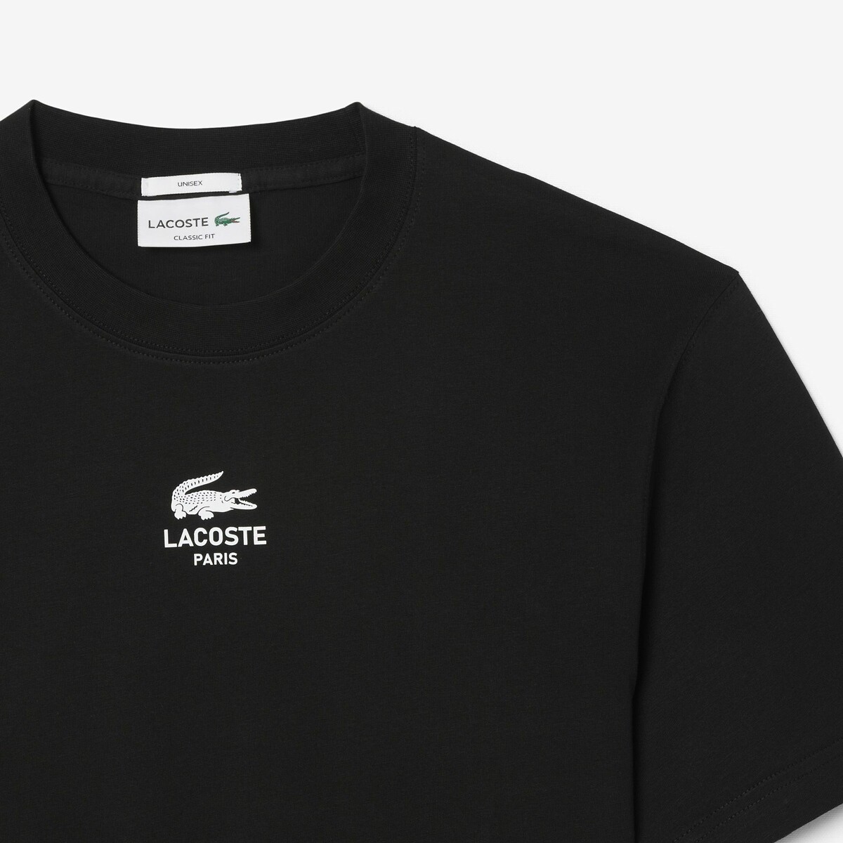 Centred Logo T-Shirt black, LACOSTE