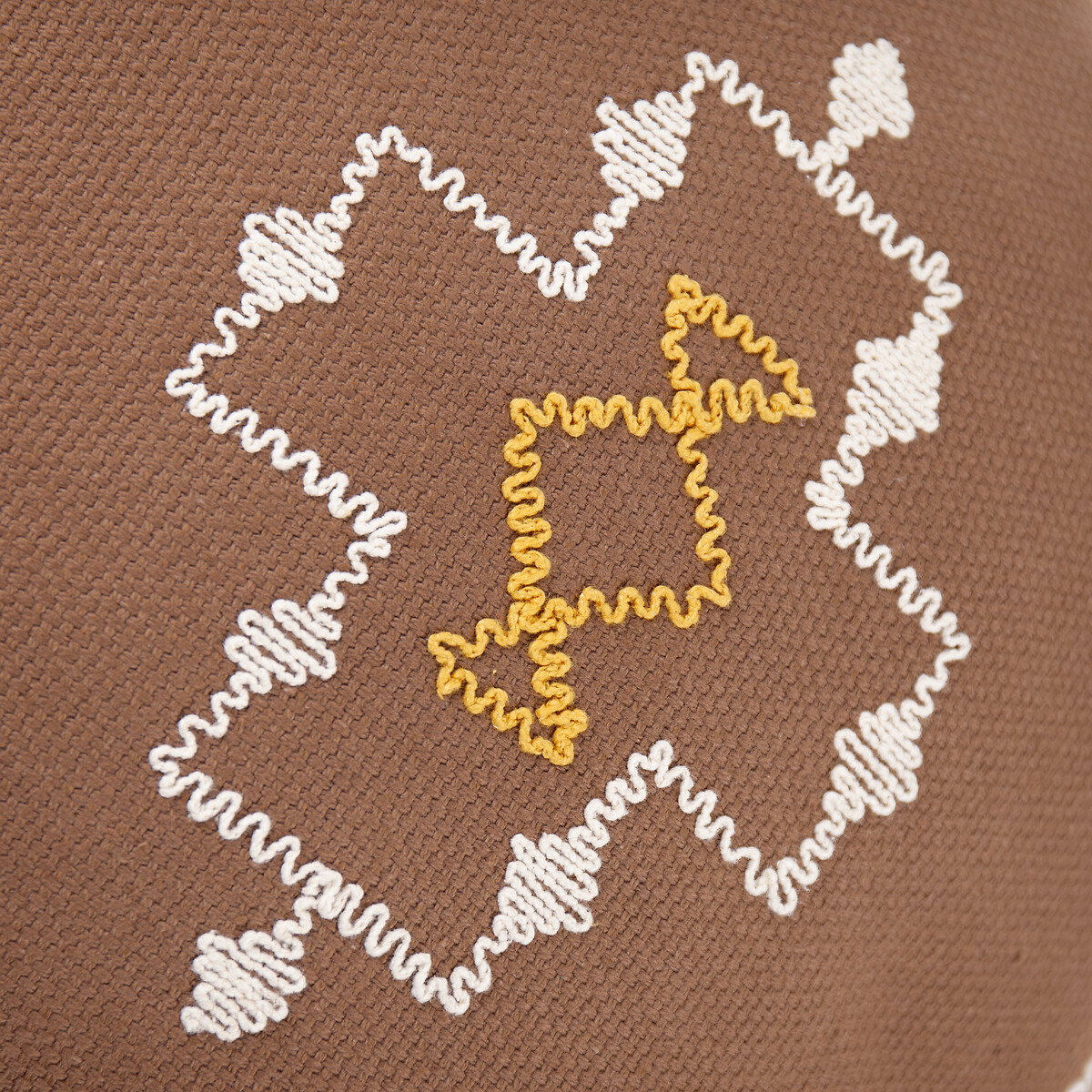 Durdle Embroidered Filled Cushion cocoa, YARD