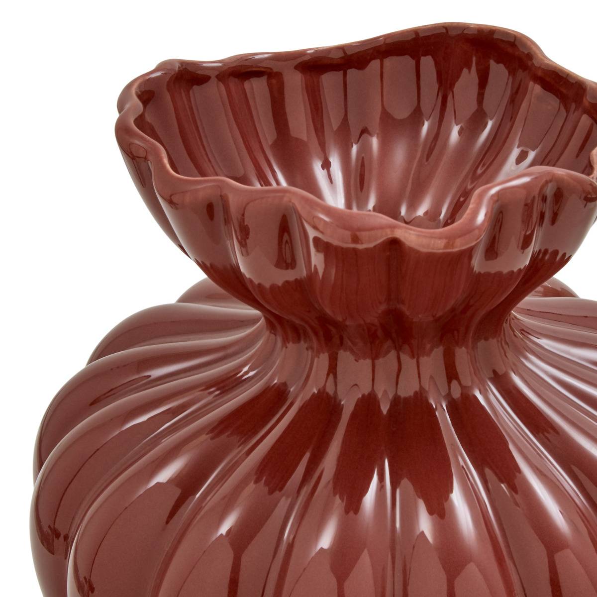 Vase H 23,5 cm MONA marron, ATMOSPHERA