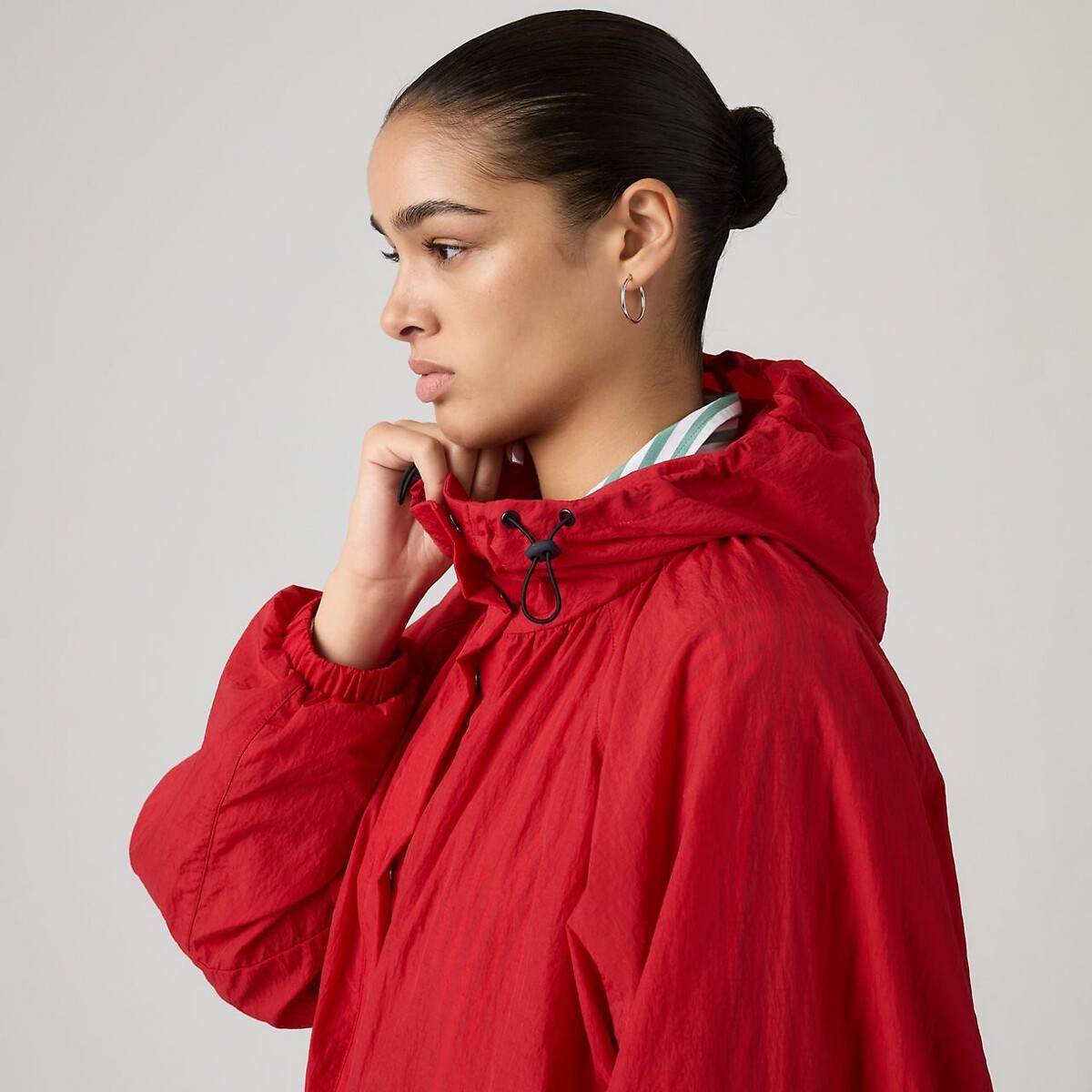Parka courte à capuche Simone rouge, LEVI'S