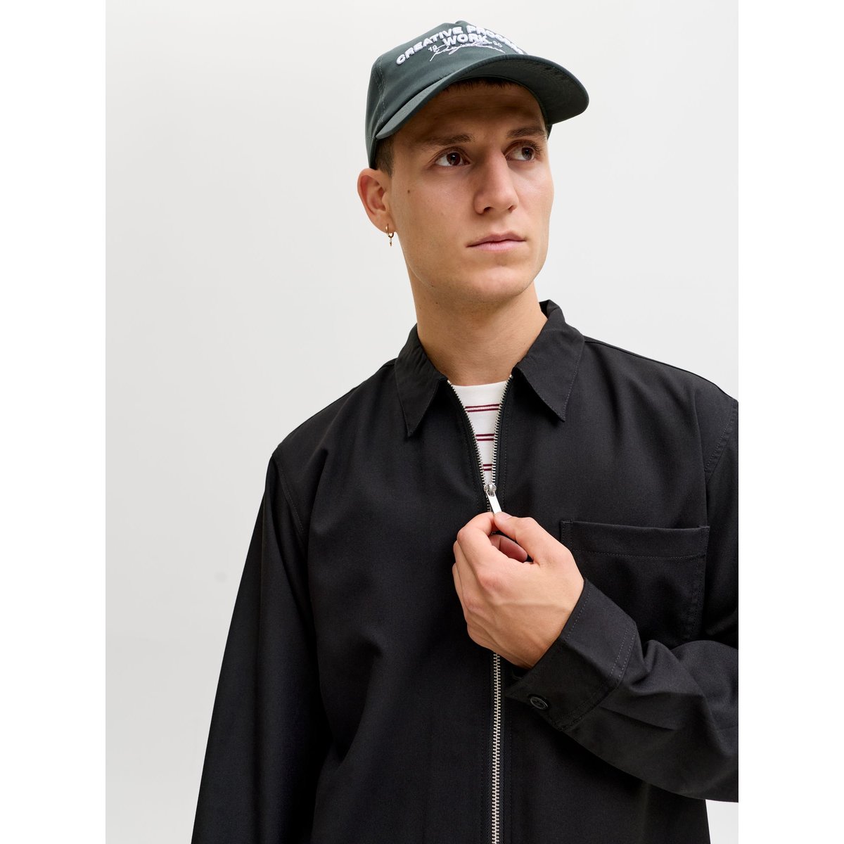 Surchemise black 1, JACK & JONES