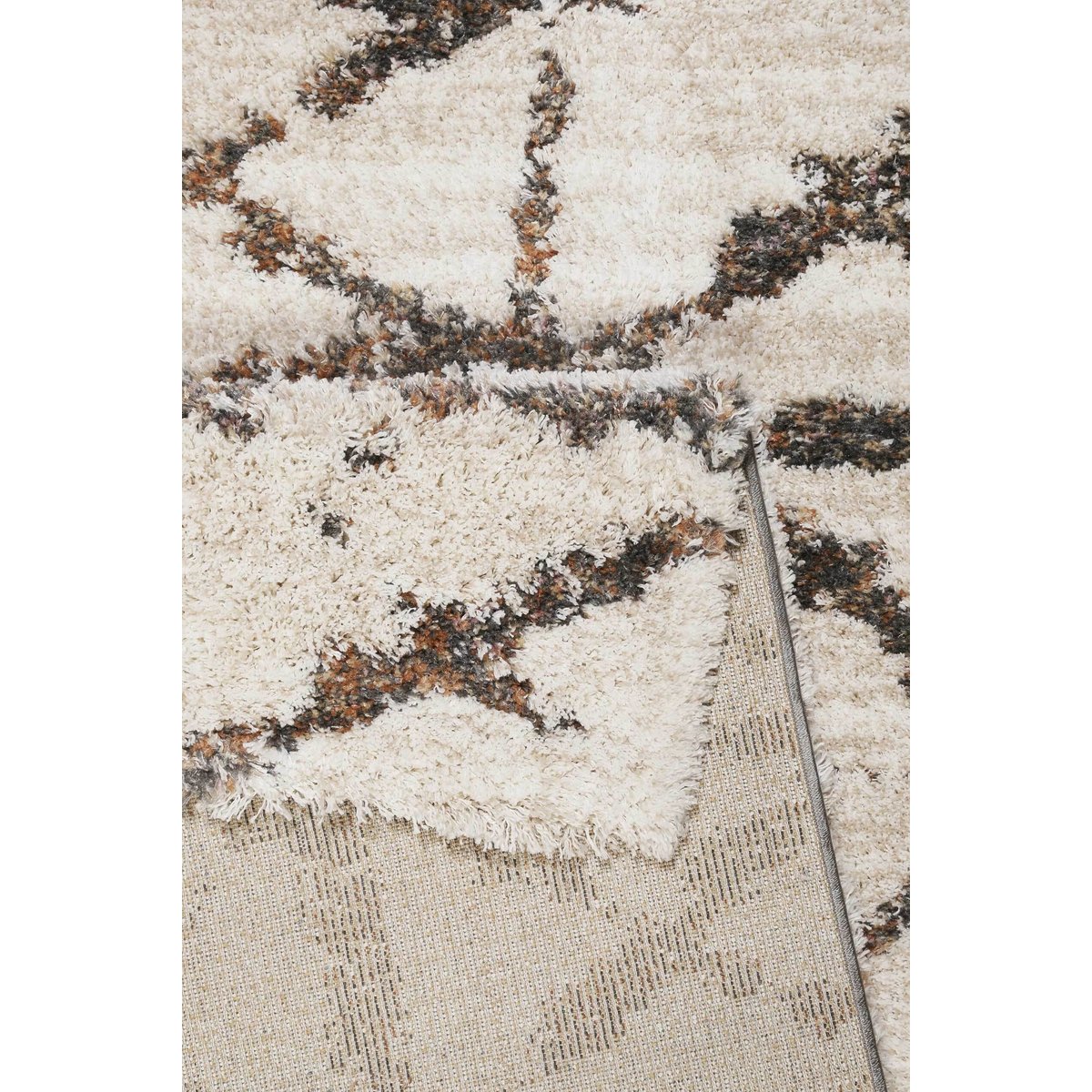 Tapis à poils longs design géométrique , Ronja blanc crème, ESPRIT