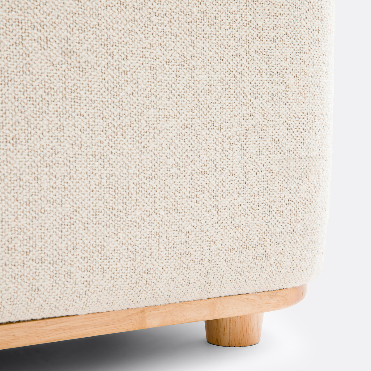 Banc coffre tissu bouclette, Elia ecru, LA REDOUTE INTERIEURS