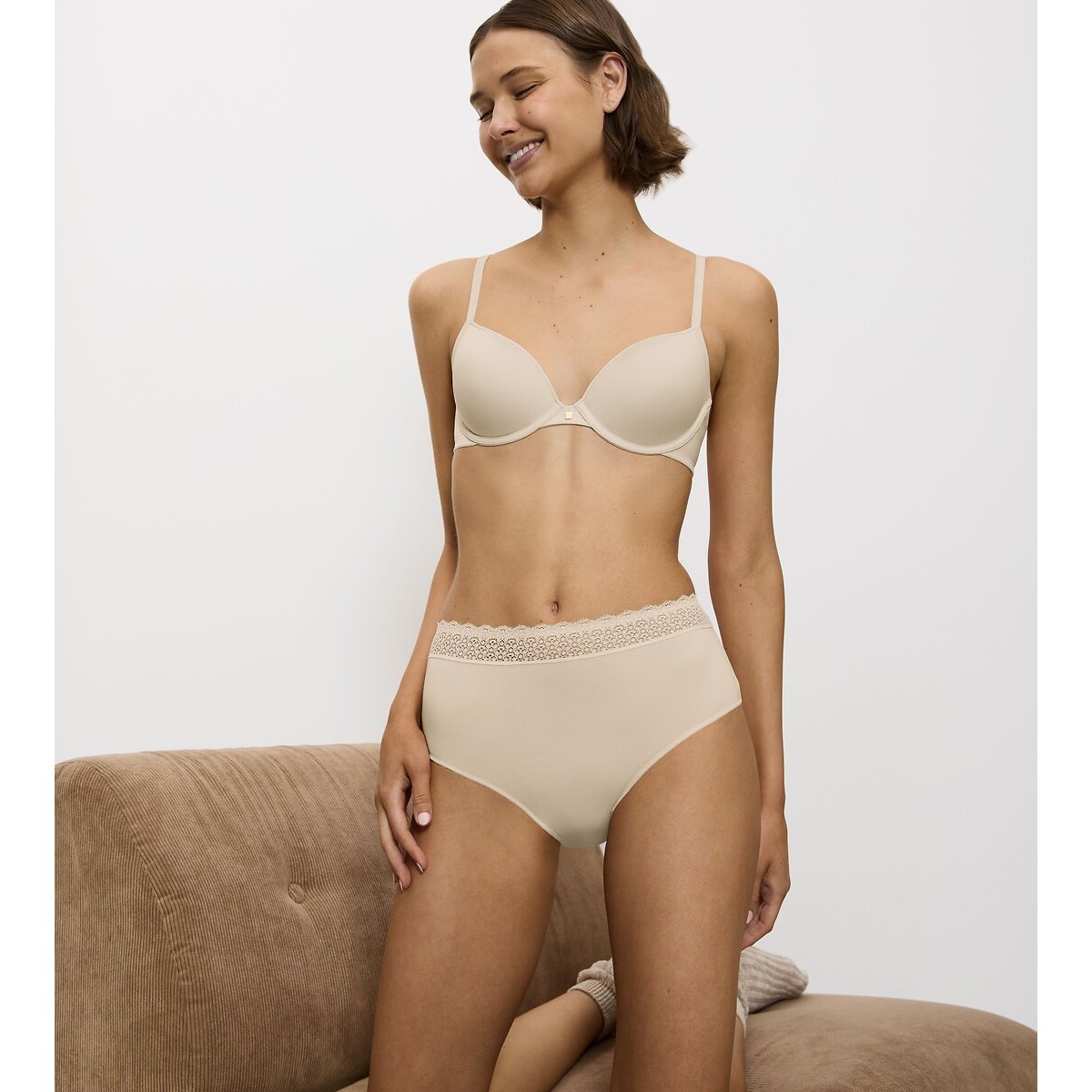 Lote de 2 cuecas midi FEEL OF MODAL creamy dream, TRIUMPH