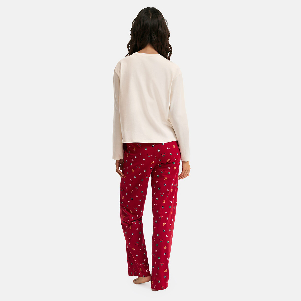 Pyjama 2 pièces en jersey de coton, imprimé Noël imprimé, LA REDOUTE COLLECTIONS