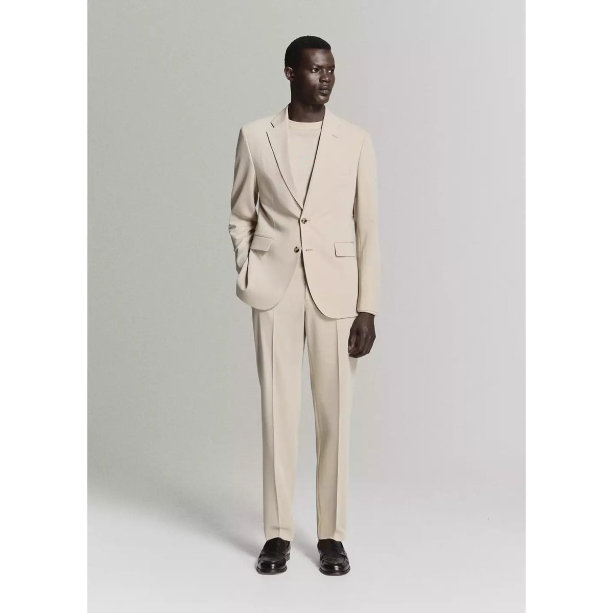 Veste costume Milán slim-fit beige, MANGO MAN