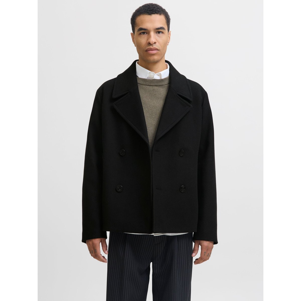 Manteau black 1, JACK & JONES