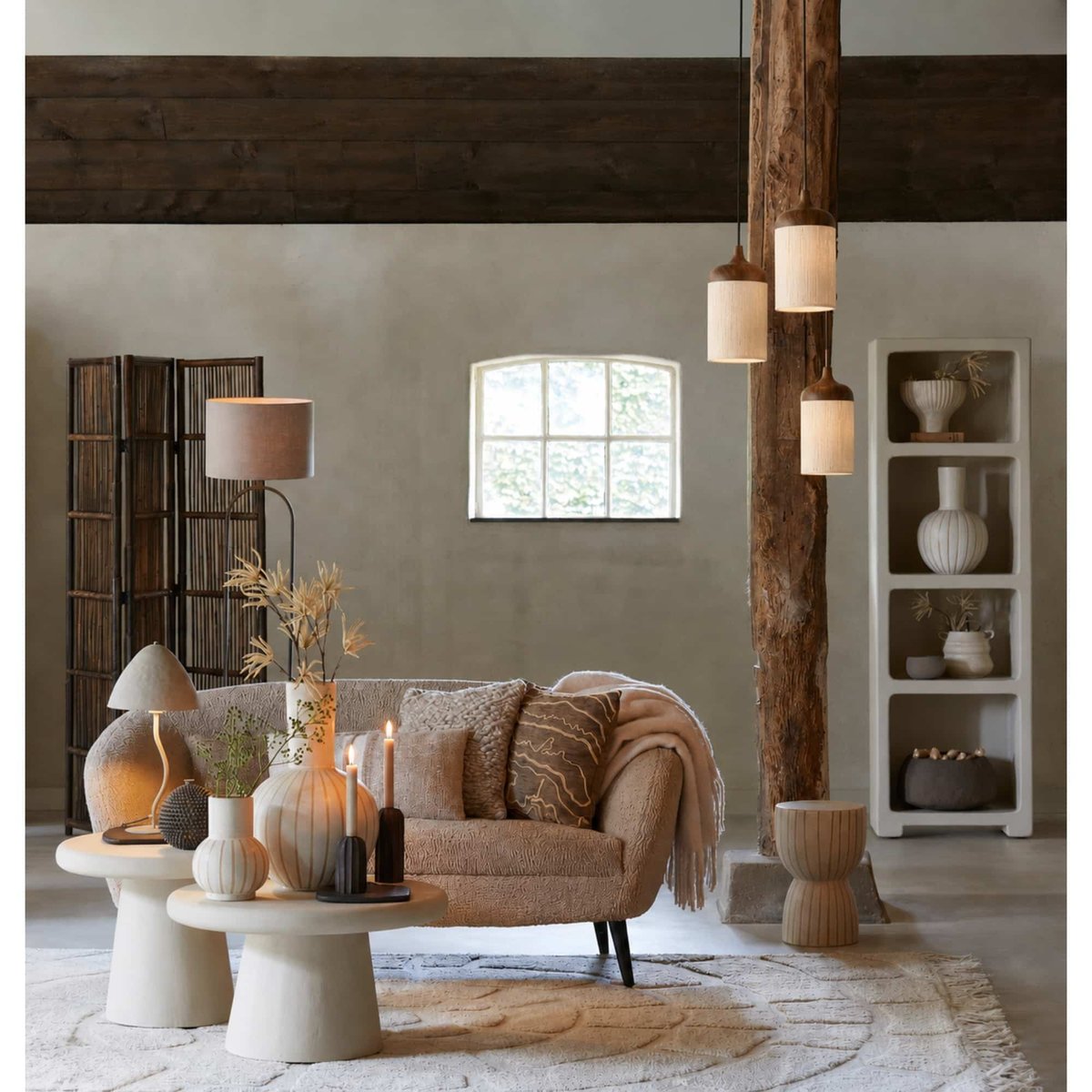 Lampe Suspendue Métal DANIALO marron foncé, LIGHT & LIVING