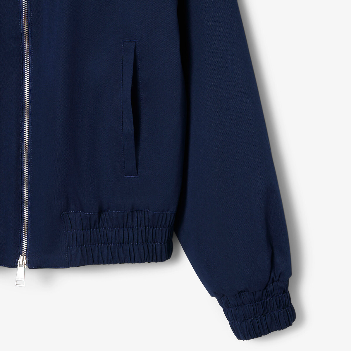 Veste gabardine stretch double col bleu-166, LACOSTE