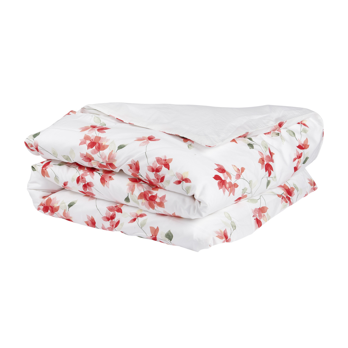 Housse De Couette   Satin De Coton - CALICE fleurs, TRADITION DES VOSGES