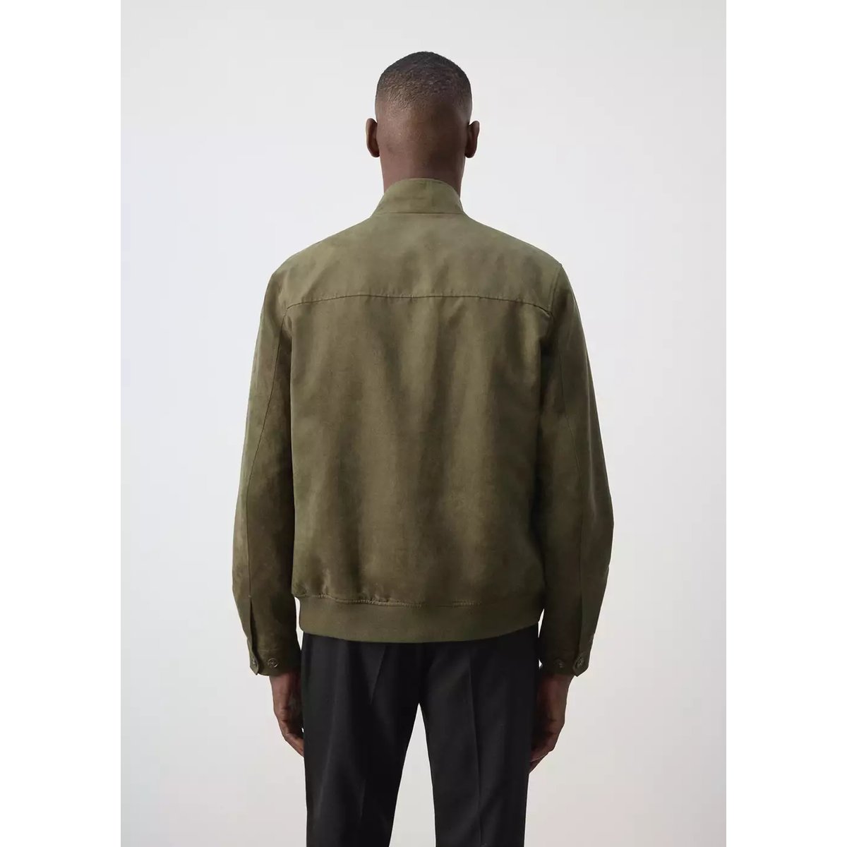 Veste bomber effet daim kaki, MANGO MAN
