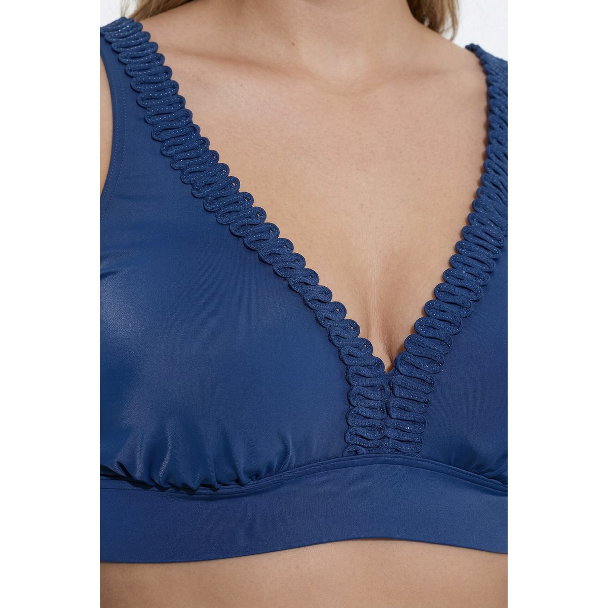 Bikini avec bonnets souples bleu foncé, ULLA POPKEN