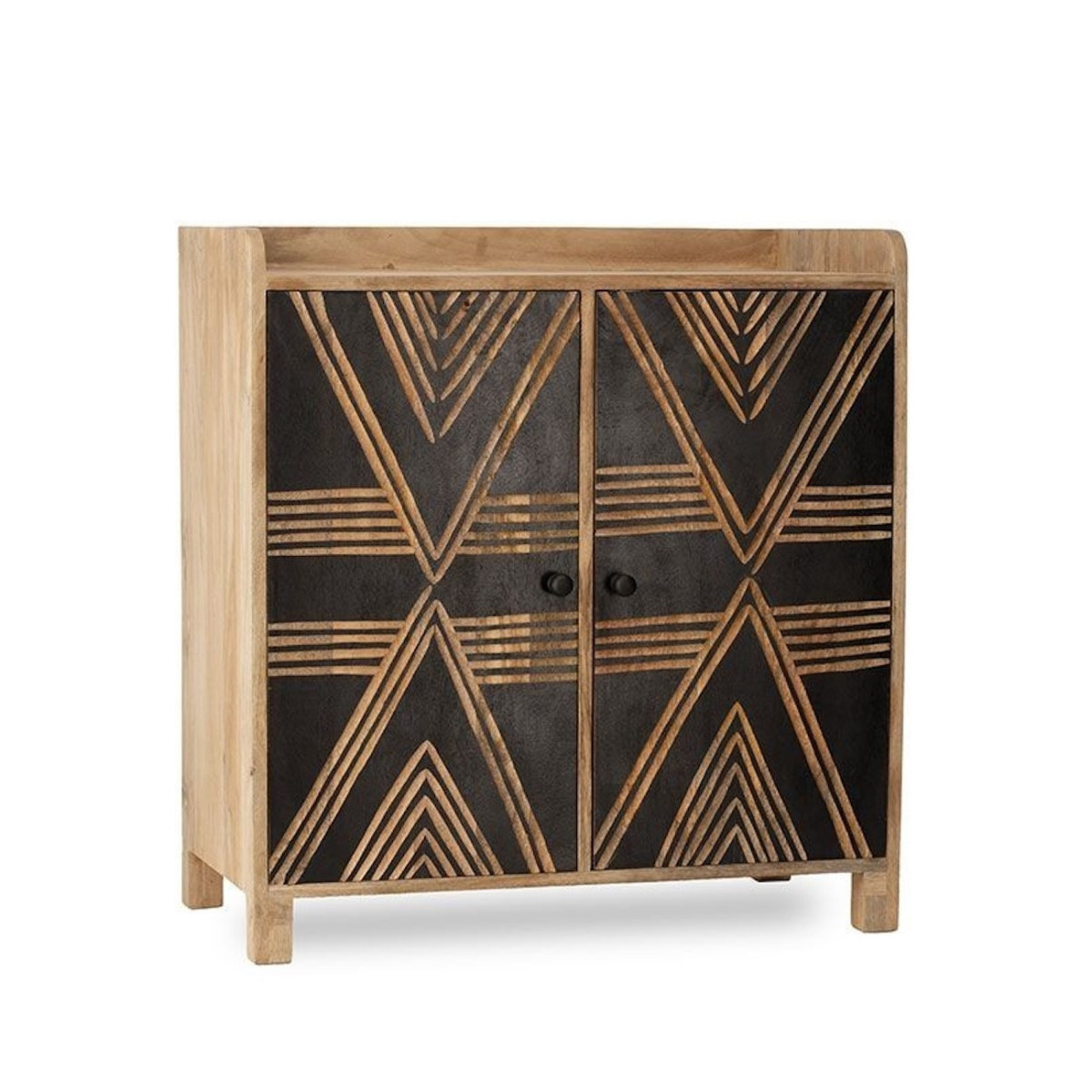 Buffet 2 portes en bois - TOTENG marron, MATHI DESIGN