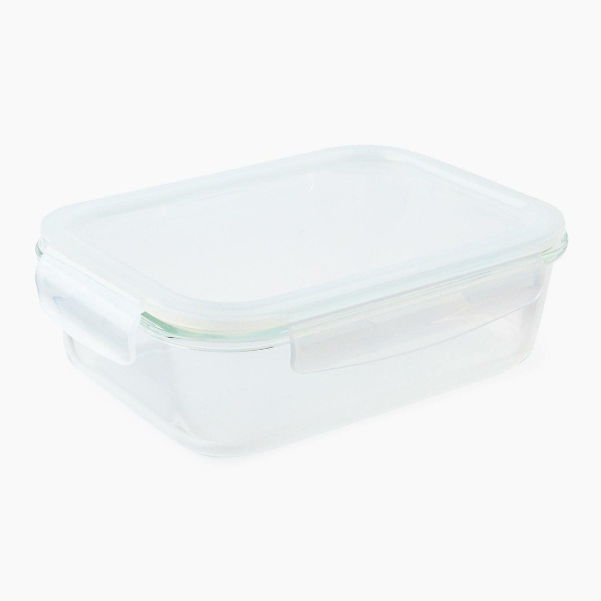 Boite hermétique 1,5L, gamme 4 clips en verre transparent, MONOPRIX MAISON