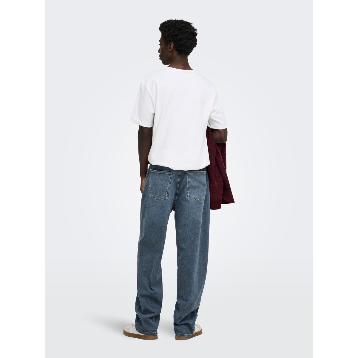 Jean À Coupe Ample grise - smoke blue 1, ONLY & SONS