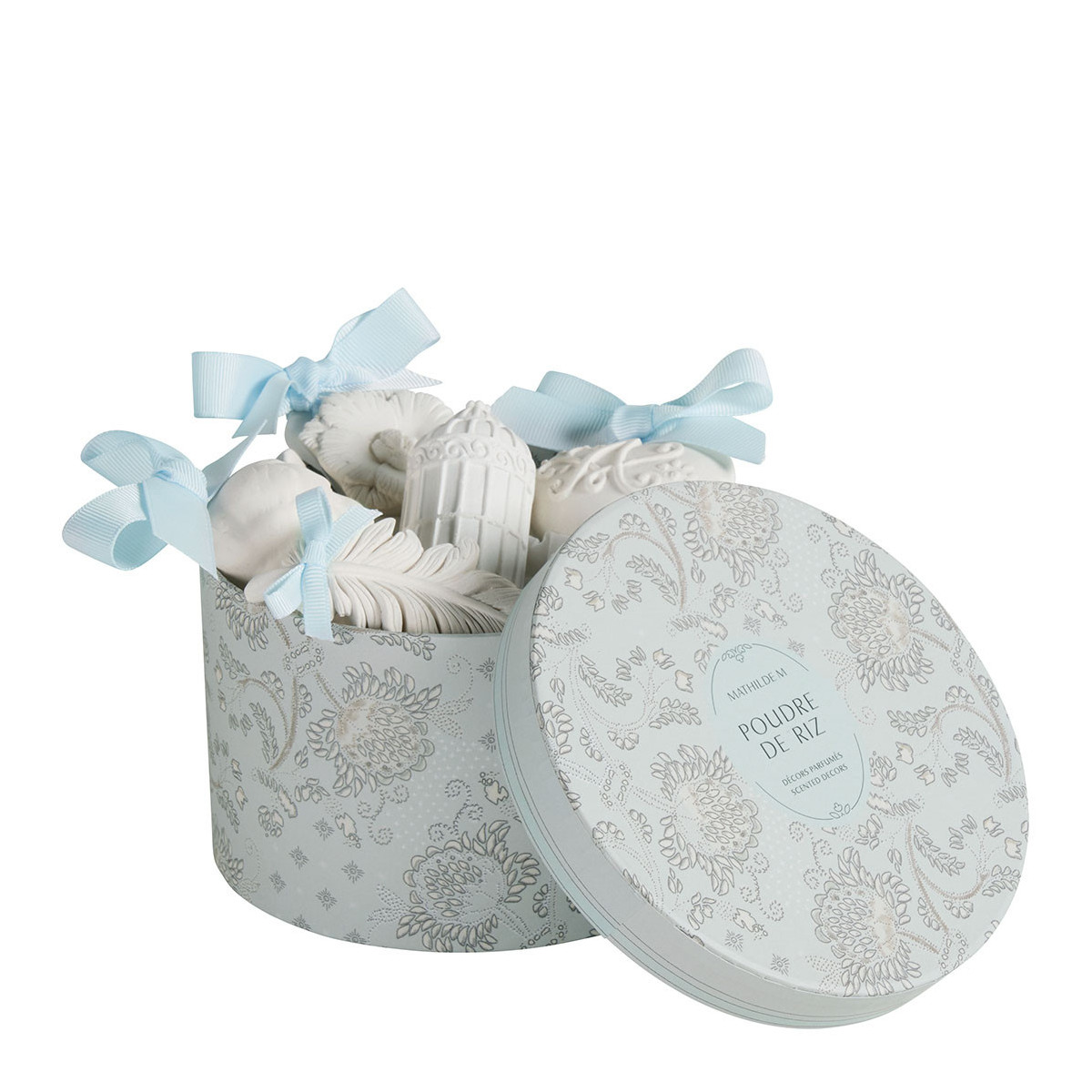 Coffret de 5 décors parfumés - Poudre de Riz blanc, MATHILDE M