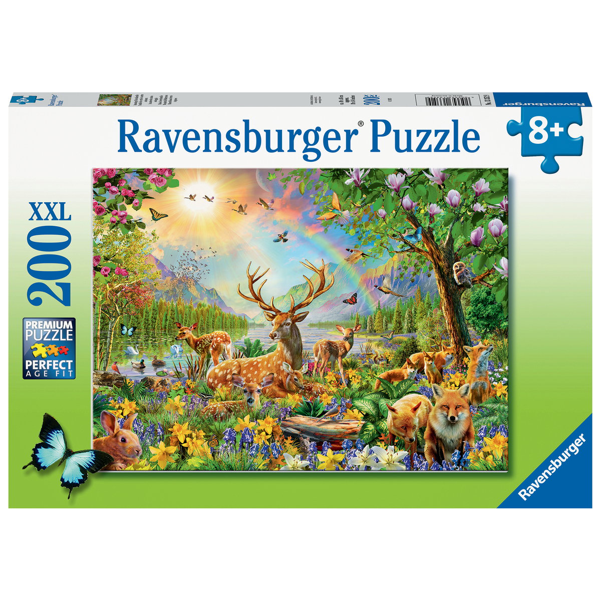 Puzzle Cerfs et animaux 200 XXL couleur unique, RAVENSBURGER