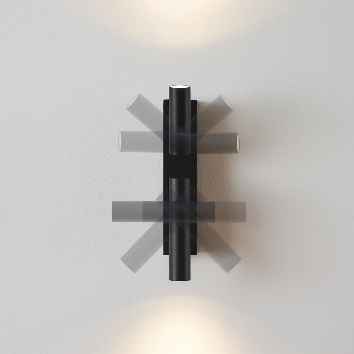 Applique compacte double liseuse LED - ELENKA noir, KOSILUM
